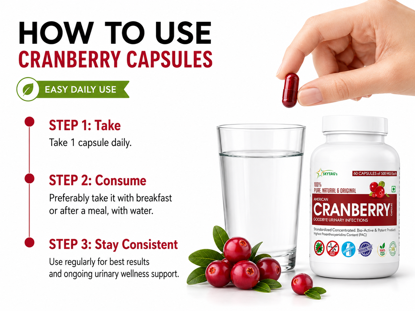 PURE AMERICAN CRANBERRY CAPSULES