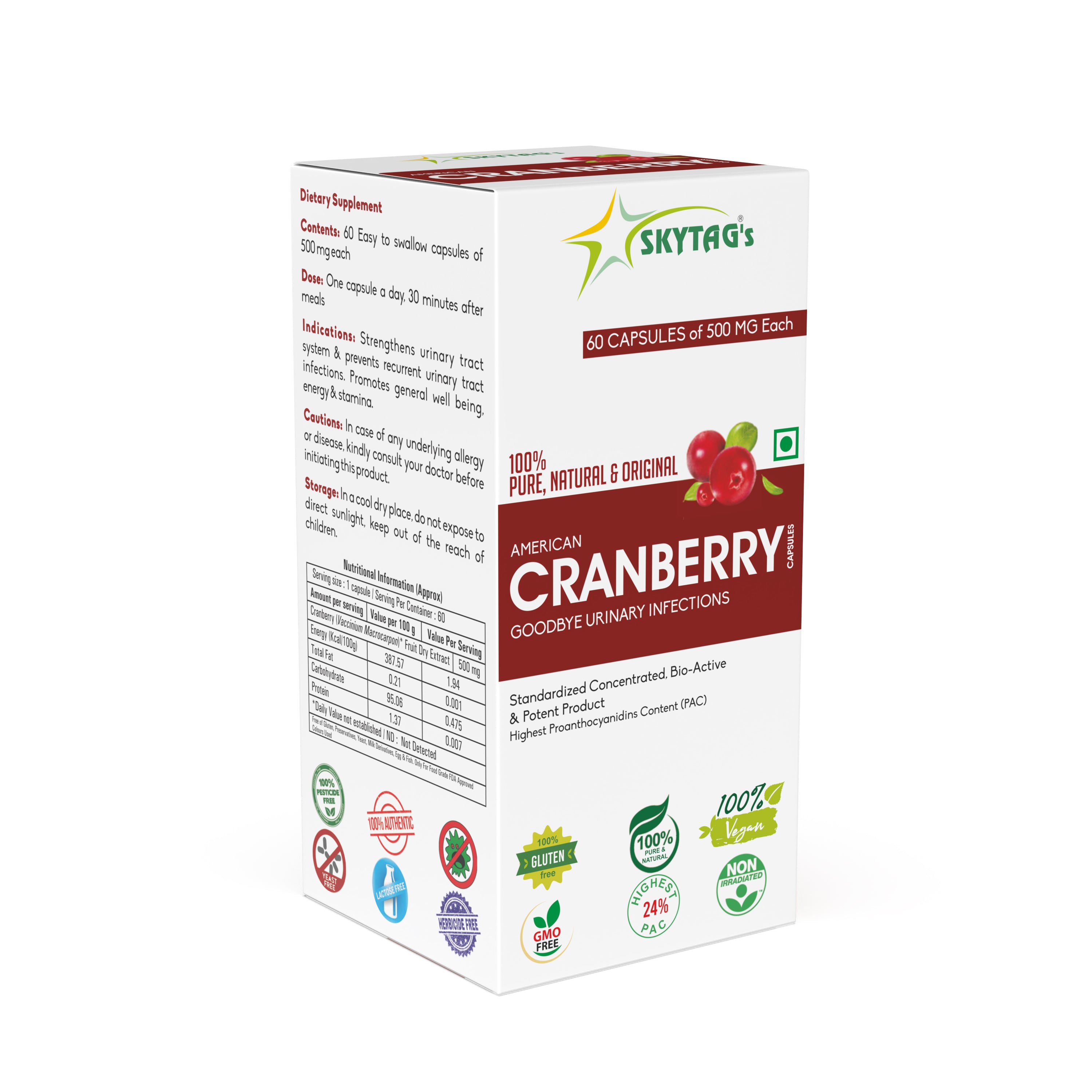 American Cranberry Capsules for Urinary Infection