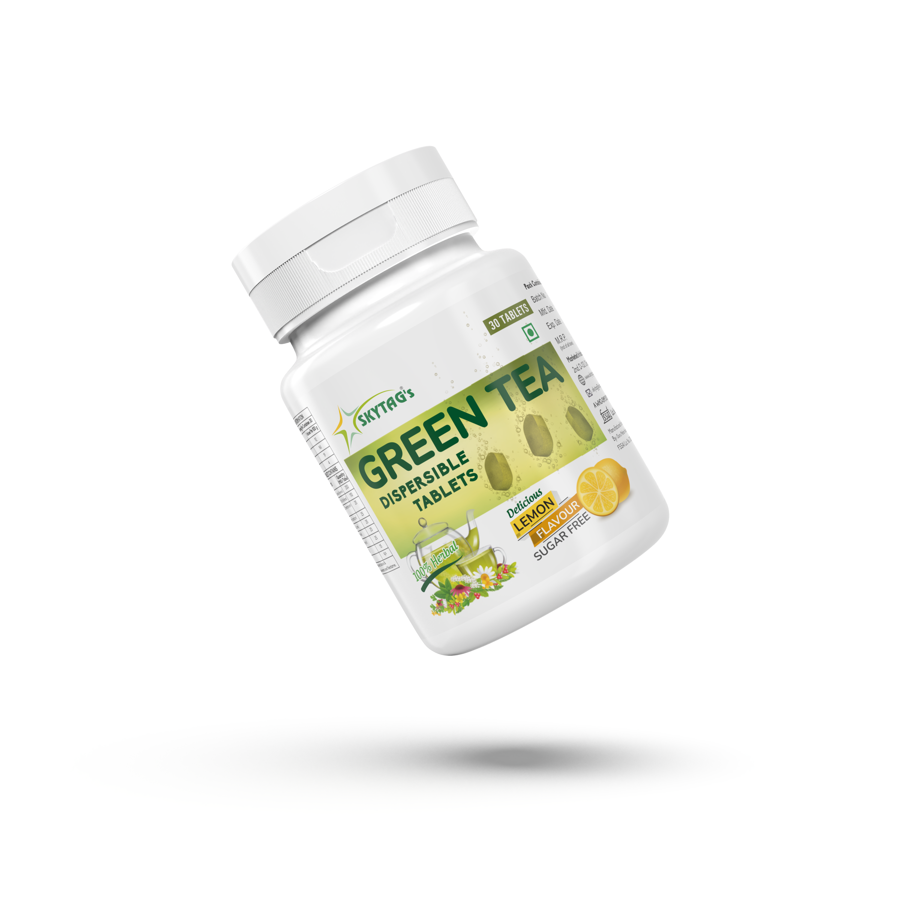 Herbal Green Tea Dispersible Tablets