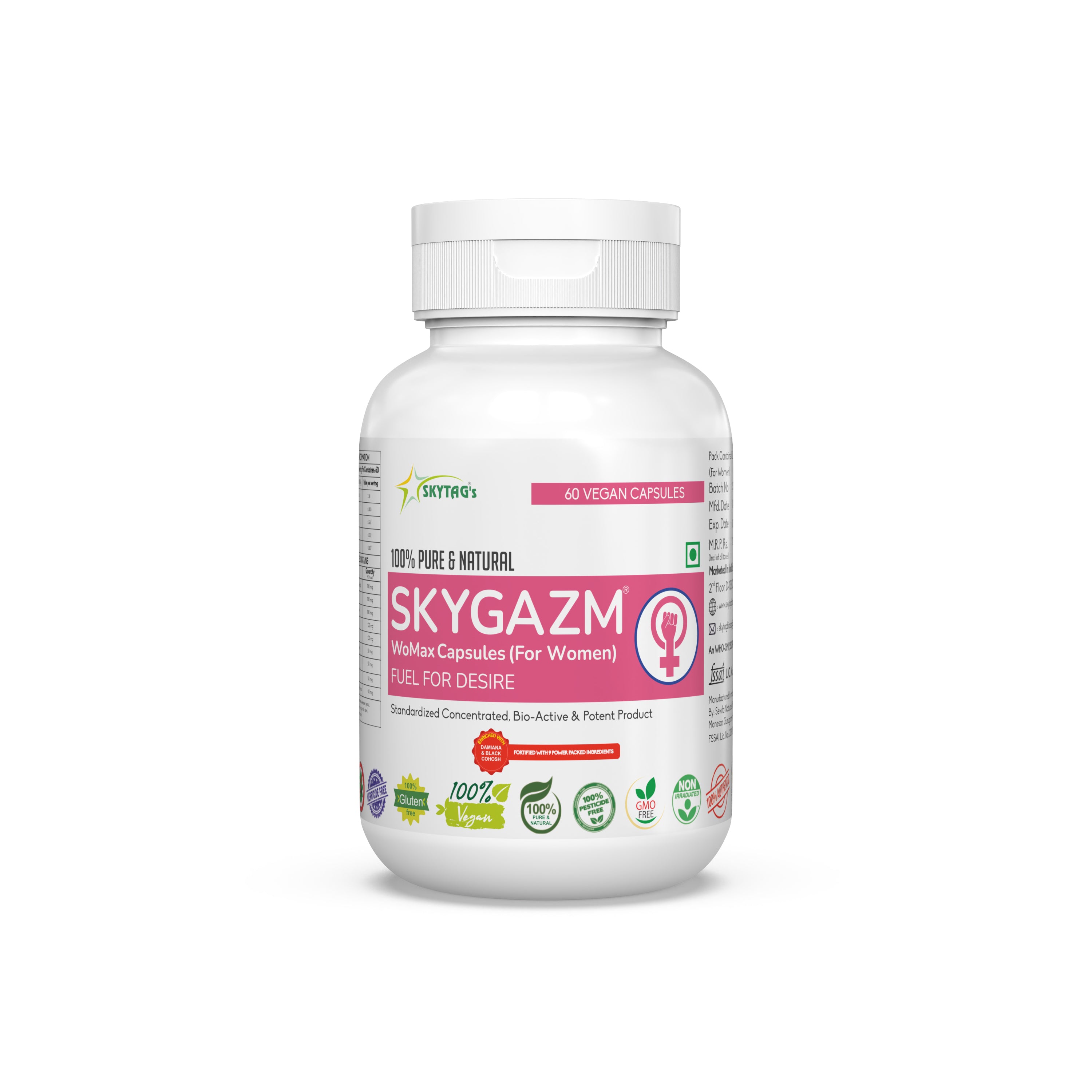 PURE & NATURAL SKYGAZM WOMAX CAPSULES (For Women)