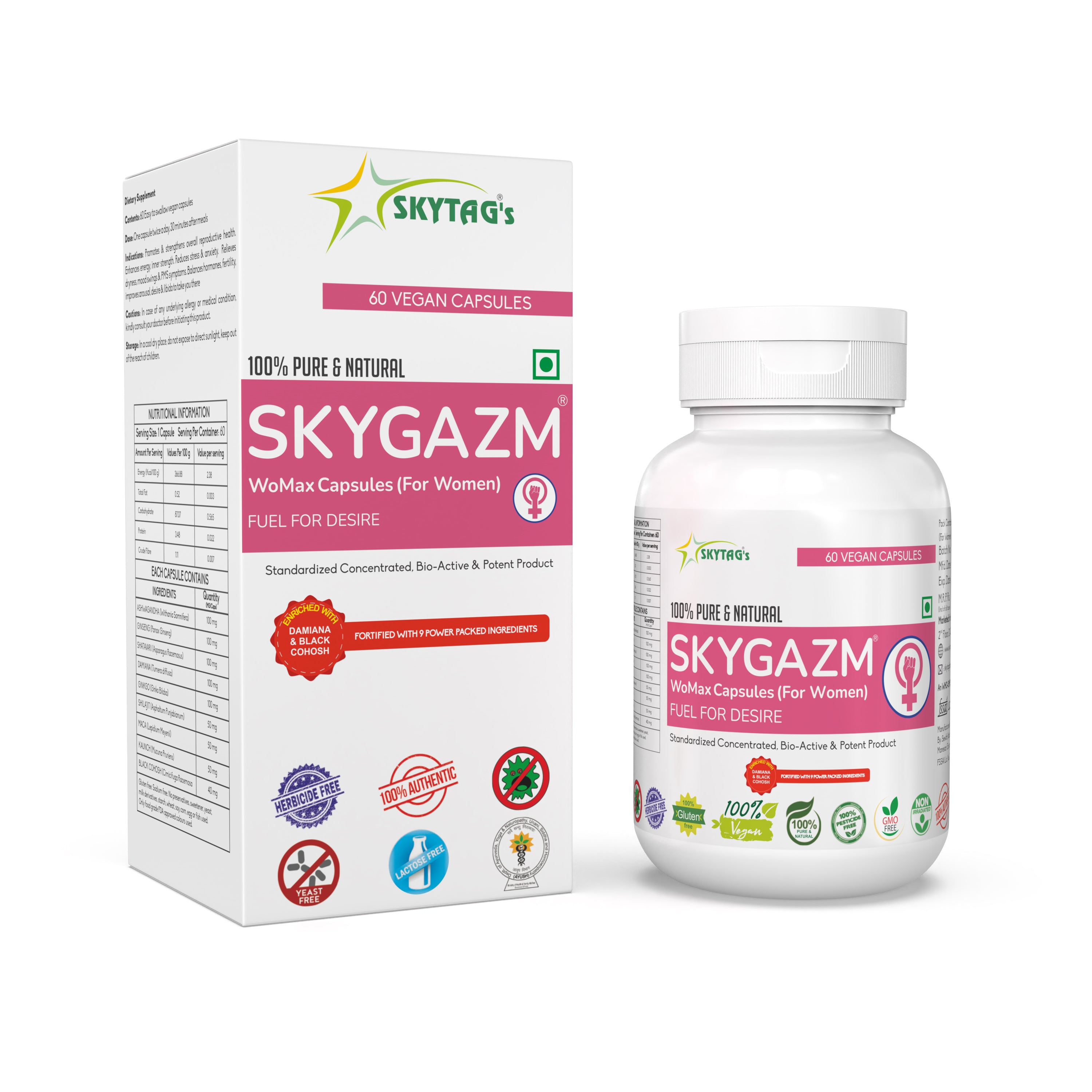 PURE & NATURAL SKYGAZM WOMAX CAPSULES (For Women)