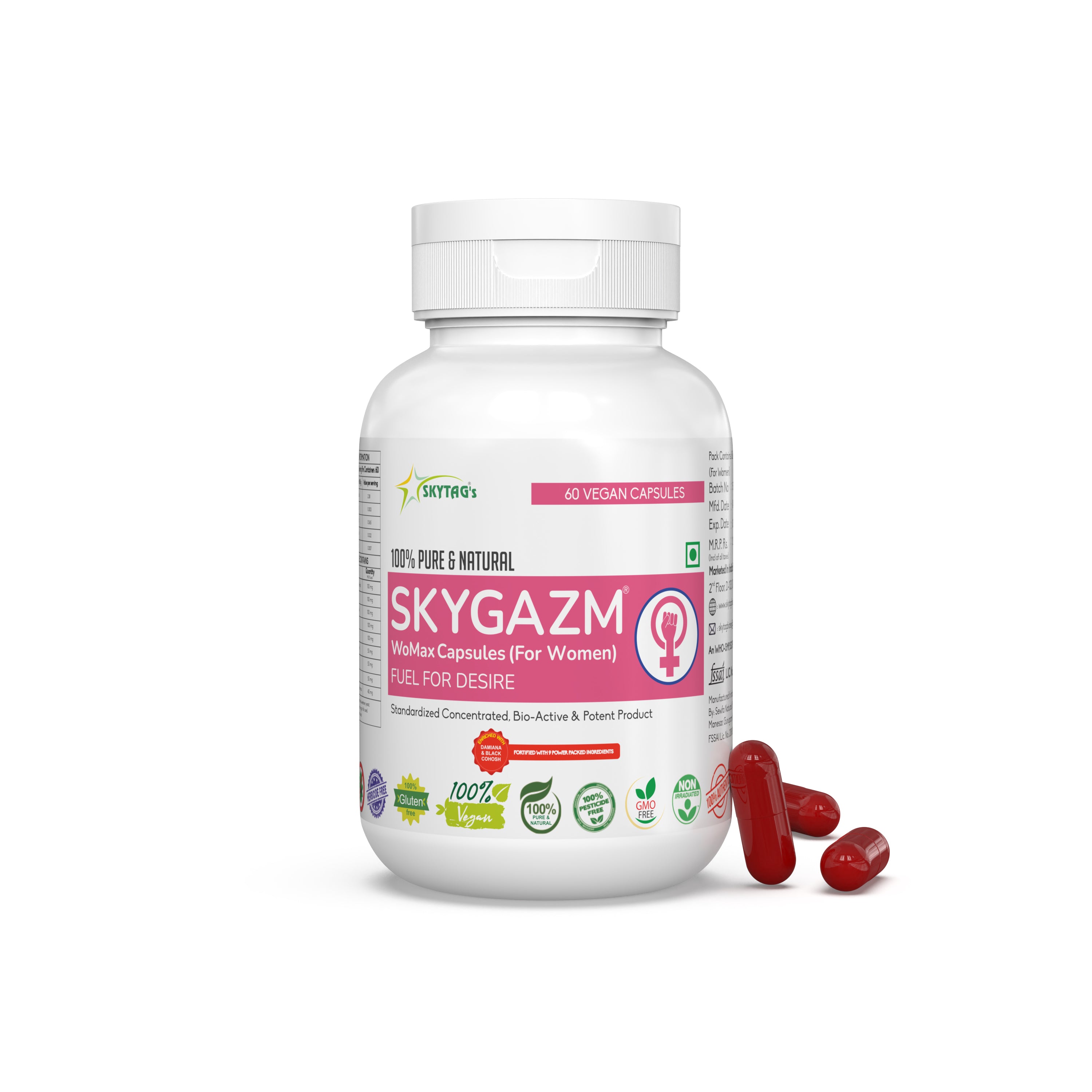 PURE & NATURAL SKYGAZM WOMAX CAPSULES (For Women)