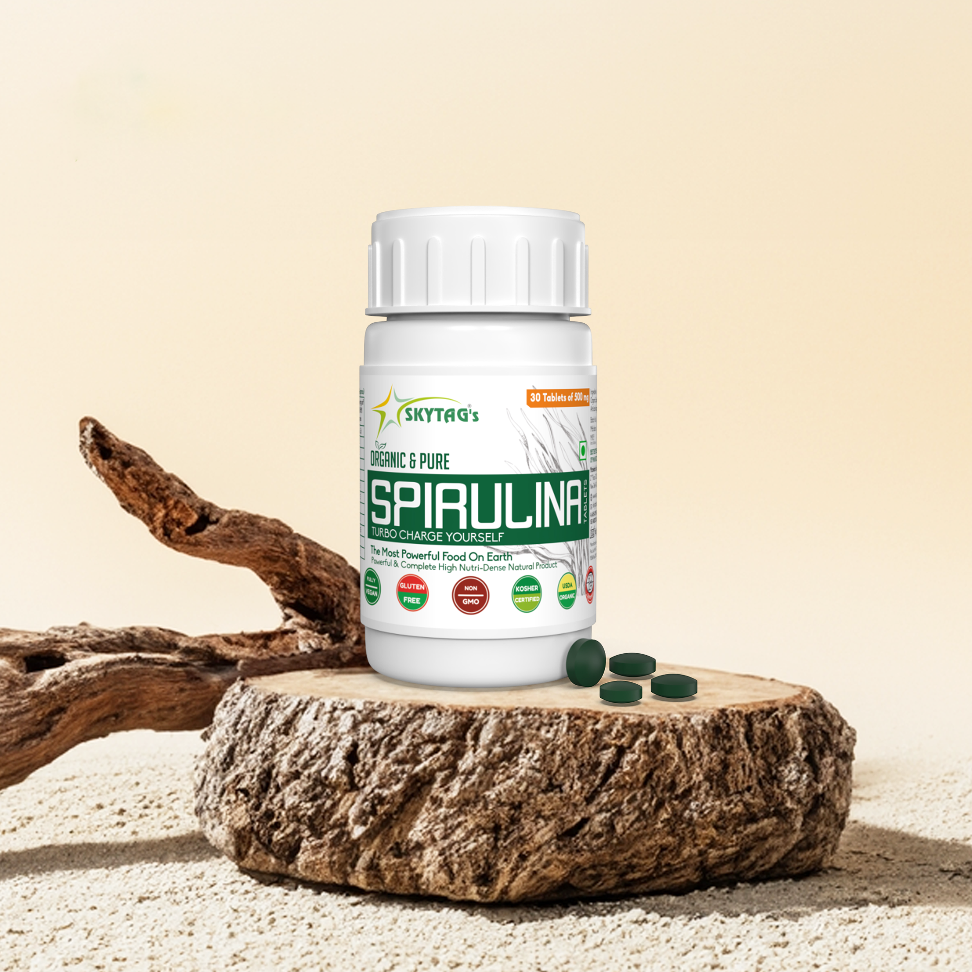 organic spirulina tablets