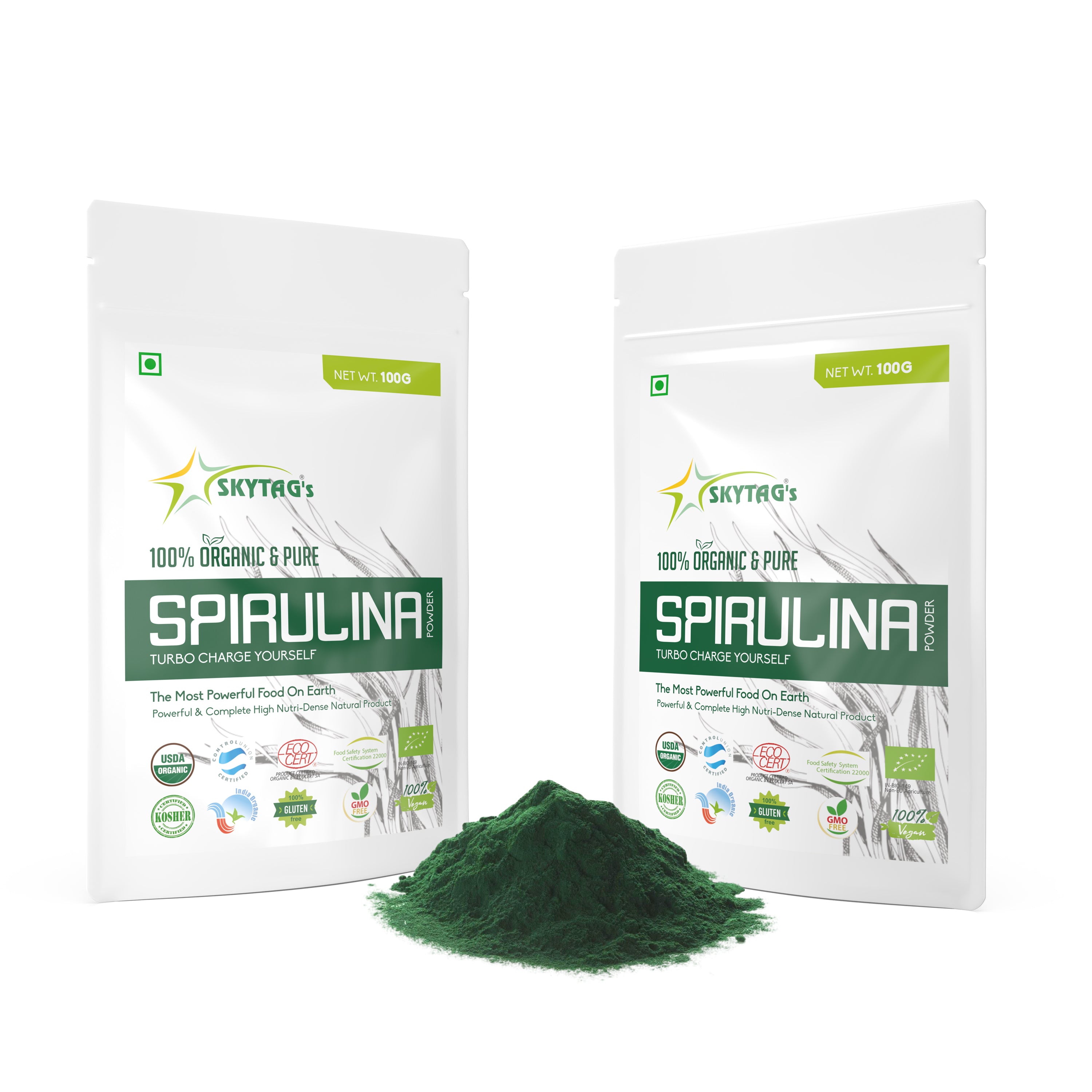 ORGANIC & PURE SPIRULINA POWDER