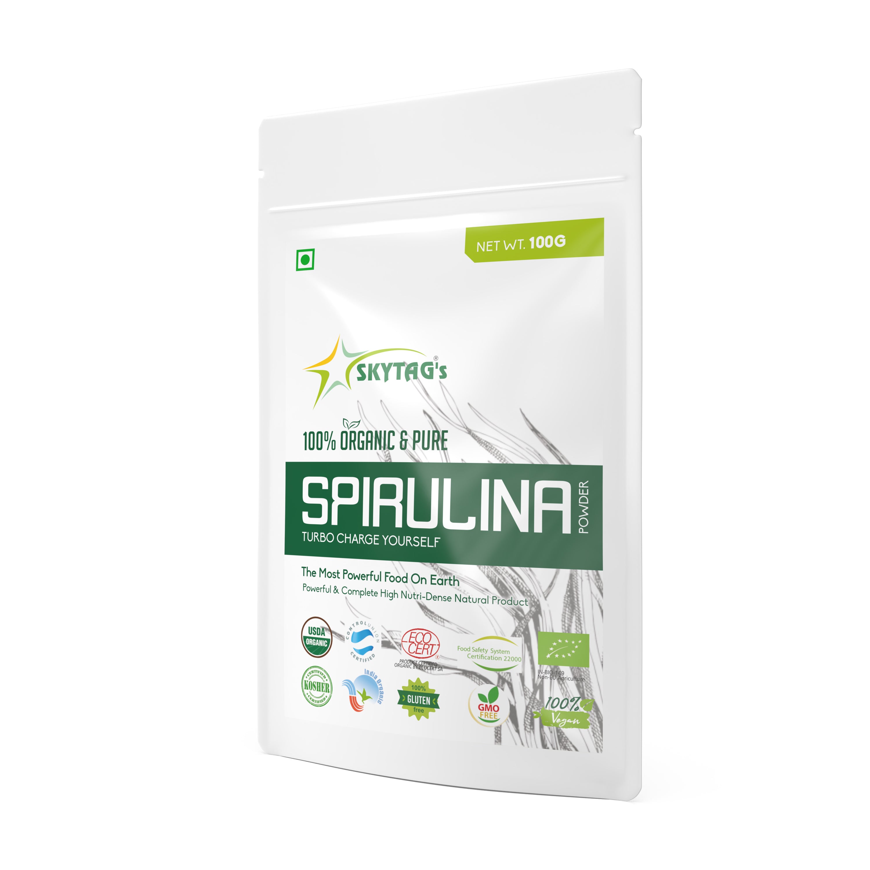 ORGANIC & PURE SPIRULINA POWDER