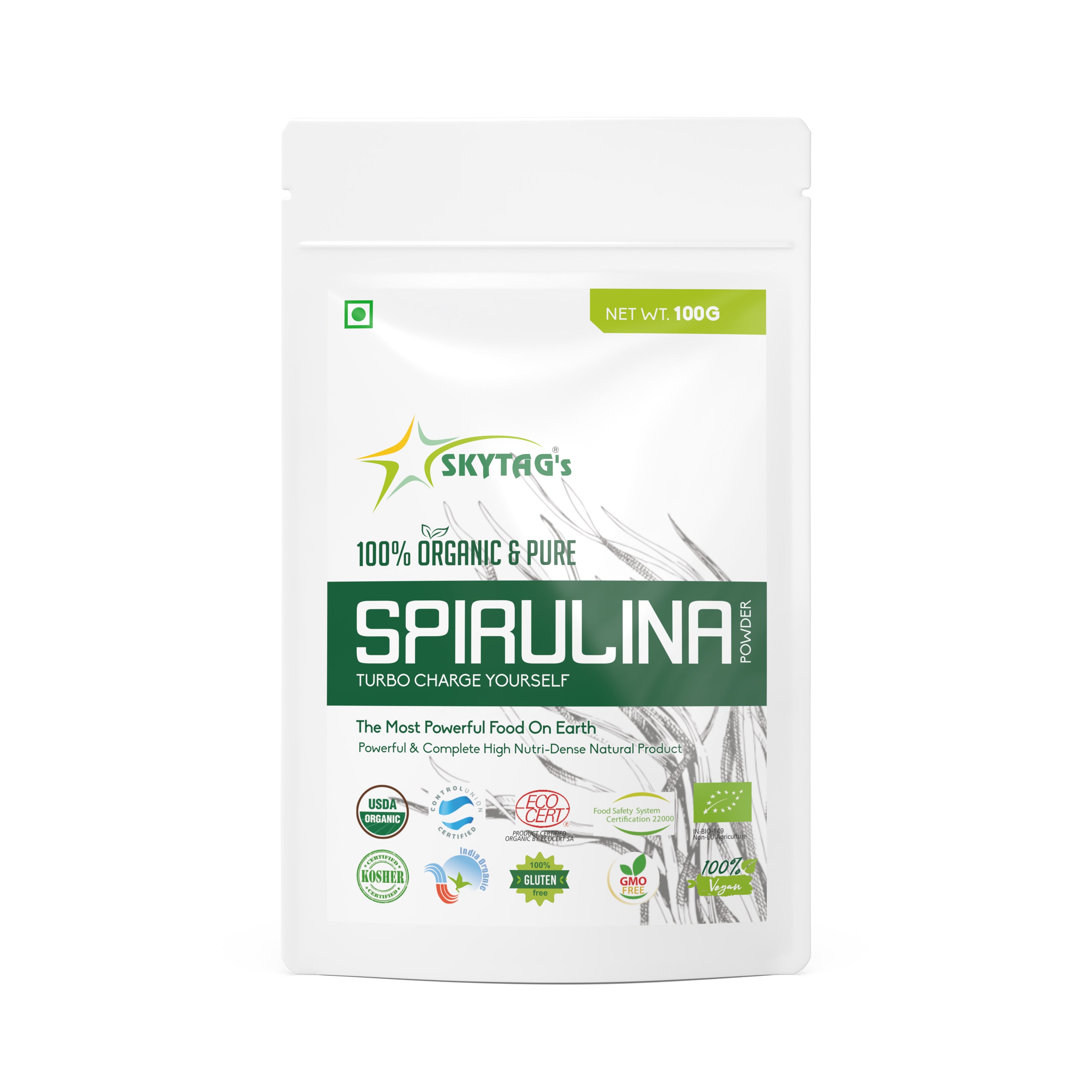 ORGANIC & PURE SPIRULINA POWDER