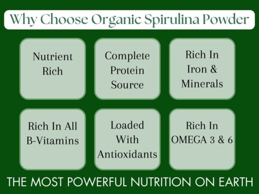 100% Organic Spirulina Powder